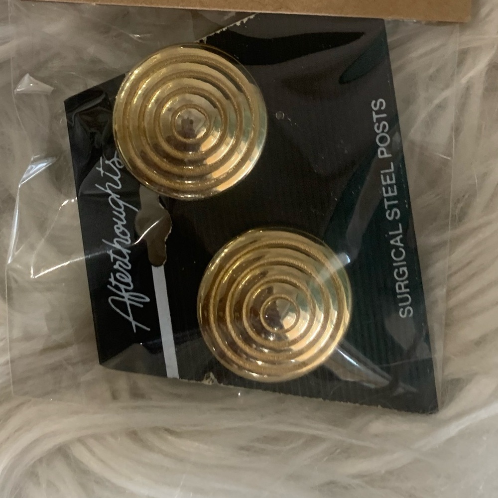Gold Spiral Earrings